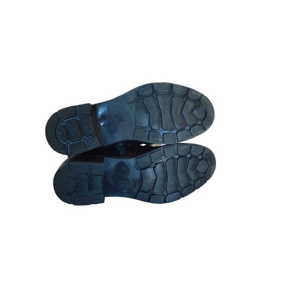 Clarks Collection Women's Hearth Rose Mid Calf Boot Black Leather Size 9 Moto - Picture 8 of 10